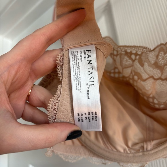 NWOT Fantasie Reflect Bra 38H Beige - Picture 4 of 4